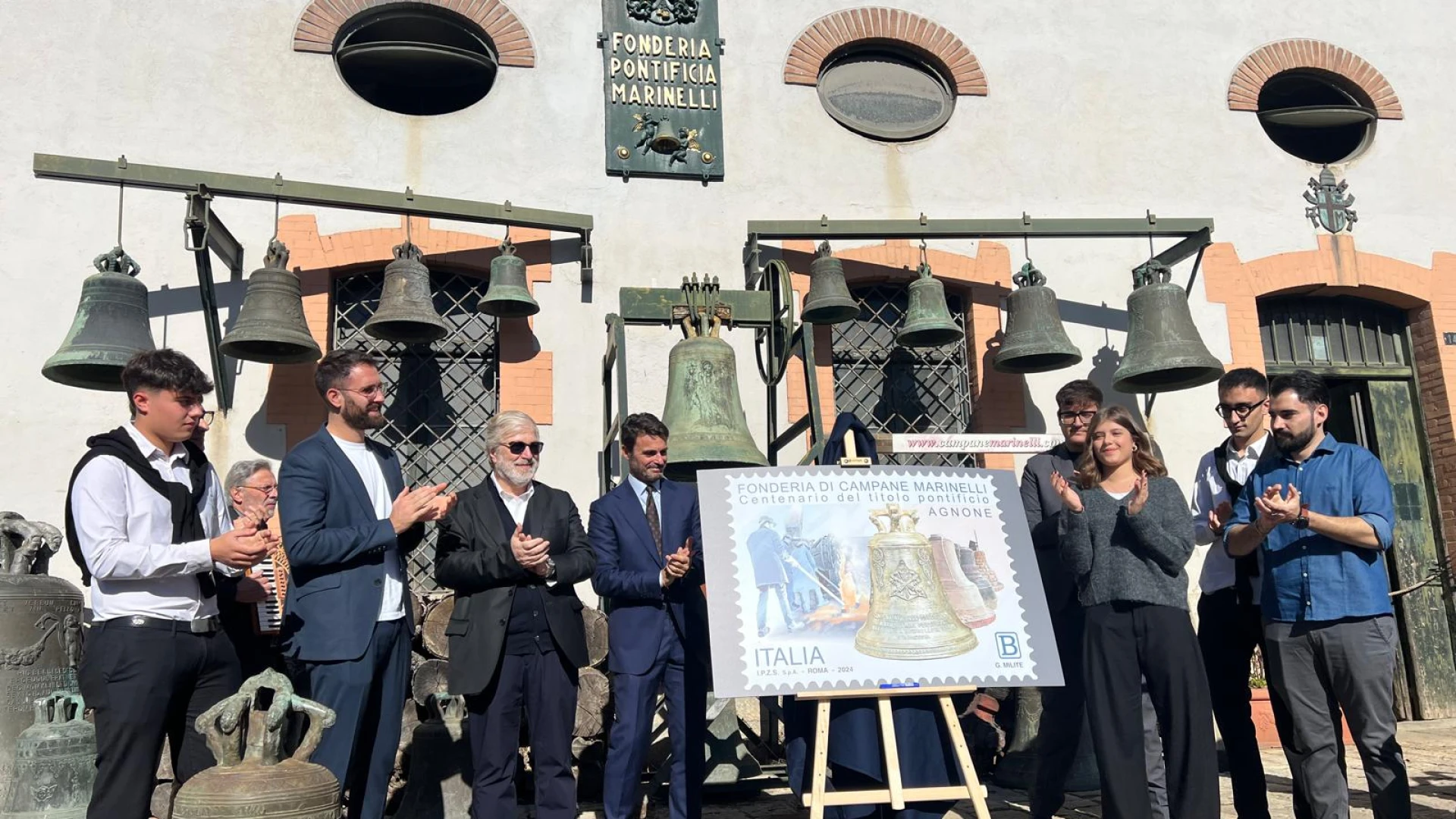 Agnone: presentato il Francobollo dedicato alla fonderia di Campane Marinelli.